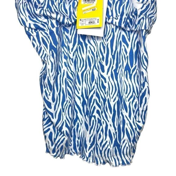 NEW Diane Von Furstenburg x Target Sea Twig Blue and White Tube Top XL - Picture 9 of 12